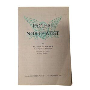 Pacific Northwest Samuel Dicken Geography Oregon 1963 Plate‎ Color Photos Map